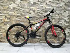 New / Baru Sepeda MTB Merk TANGGO 26 Inch - Merah