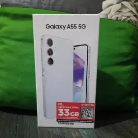 Samsung A55 5G 8/256 BNIB Official + Insurance + eSIM Smartfren