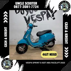 Vespa Sprint S IGET ABS FACELIFT 150ie Tahun 2022 Blue Audace