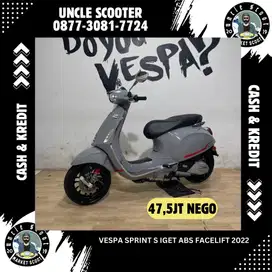 Vespa Sprint S 150 Iget Abs 2022 Facelift Grey Avio (AVAILABLE)✅