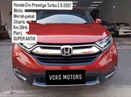 KM 39rb SUPER ANTIK Honda CRV Prestige Turbo 1.5 2017 3 Baris ISTIMEWA