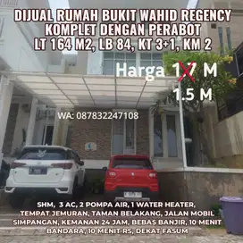 DIJUAL CEPAT RUMAH FULL PERABOT SHM BUKIT WAHID REGENCY SEMARANG BARAT