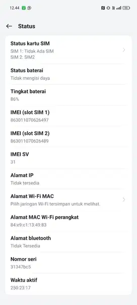 Realme 13 , jarang dipakai ... pemakaian 3-4 sehari