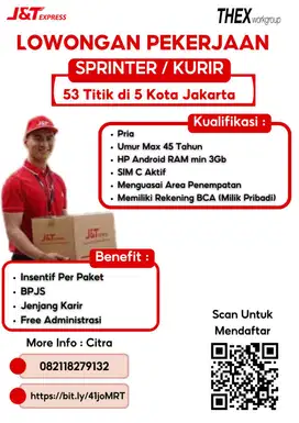 KURIR/SPINTER (ALL JAKARTA)