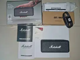 Dijual Portable Speaker blutooth Marshall Emberton hitam TAM second