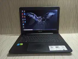 Laptop mahasiswa... Asus X455L Core i5 Gen5 /8gb /128 gb /double Vga