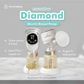 Breast Pump / Pompa Asi MOMABAE Diamond white edition