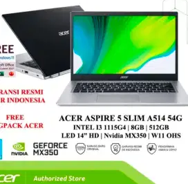 Laptop bekas Acer Aspire 5 A154-54G Core 13-1115G4 Nvidia MX 350