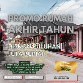 Promo akhir thn rumah redy siap huni hanya 300jtan saja