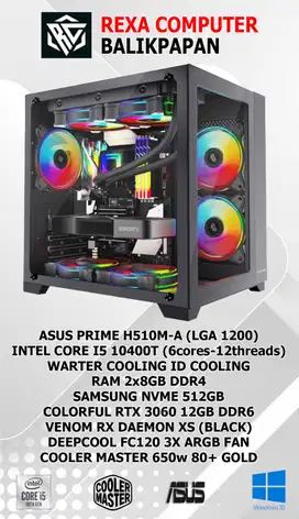 CPU Core i5 Gen10 Gaming, Desain Grafis, 3D, Editing Video/Foto