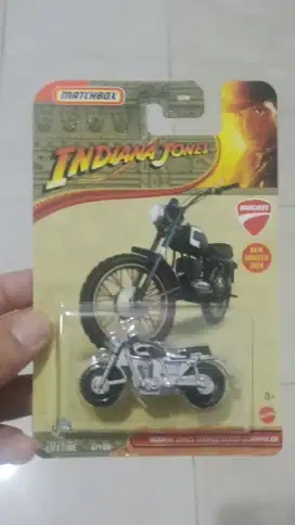 Diecast Motor Indiana Jones Themed Ducati Scrambler Original Matchbox