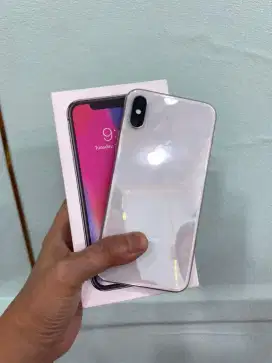 JUAL CEPAT IPHONE X 256GB EKS INTER BH 84% (PUTIH)