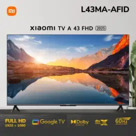 SMART TV XIAOMI TV A43 FHD 2025 GOOGLE TV ANDROID TV BARU GRESS SEGEL