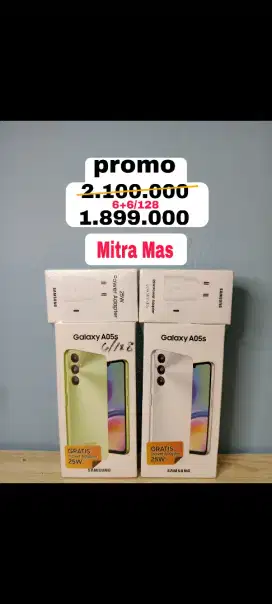 Ready samsung A05s banyak promo potongan harga