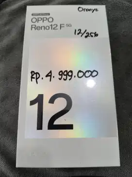 OPPO Reno 12F 5G. 12/256 Baru, Mulus, Lengkap Segel Pastinya.