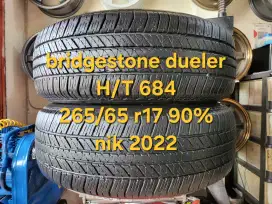 2 pcs 265/65 r17 90% nik 2022 bridgestone dueler h/t 684