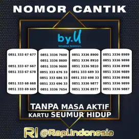 Perdana Nomor Cantik  Triple 333 by.U Kartu Tanpa Masa Aktif