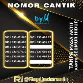 Perdana Nomor Cantik  Triple 333 by.U Kartu Tanpa Masa Aktif