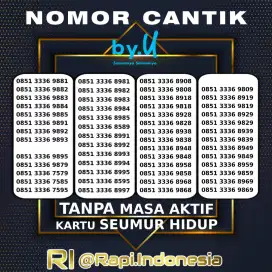 Perdana Nomor Cantik  Triple 333 by.U Kartu Tanpa Masa Aktif