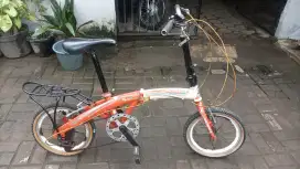 Sepeda lipat phoenicia ukuran 16 bagus siap gowes