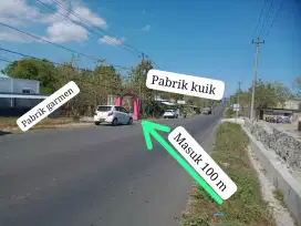 Tanah kapling samping pabrik garmen sentolo kulonprogo