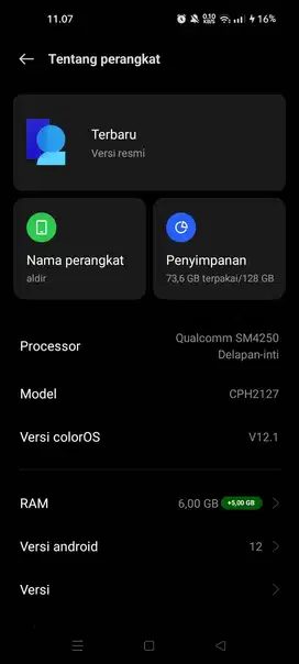 Oppo A53 RAM 6/128