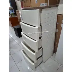 Drawer Olymplast 5laci Nakas Plastik Fiber Lemari Baju Lemari Pakaian