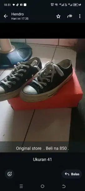 Di jual sepatu Converse ORI masih mulus