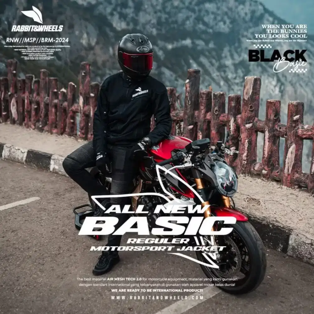 JAKET RABBIT AND WHEELS BASIC REGULER ORIGINAL