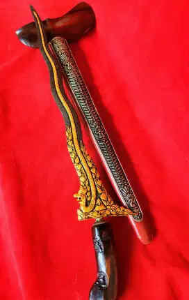 Keris nogo sosro luk 7 kinatah emas 24k