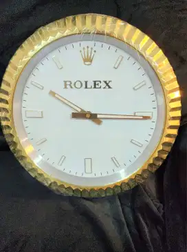 Jam Dinding ROLEX Gear GOLD PREMIUM Diameter 36