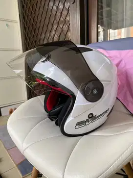 Helm KYT 2 vision (half face) putih