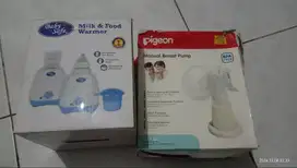 Baby Safe (milk/food warmer) & Pigeon ( pompa asi manual)