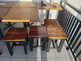 Kursi untuk meja makan dan warung Cafe resto, Kursi meja teras counter