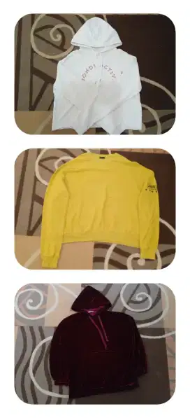 Bundle 3 Pcs Sweater Hoodie Outer.