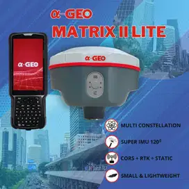 GPS Geodetik Alpha GEO Matrix II Lite IMU 120 Derajat Internal 15 KM