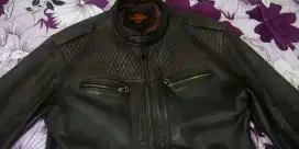 jaket kulit domba coklat tua