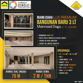 Ruang Usaha Bangunan Baru 3 LT Cocok Utk Kantor & Cafe Mainroad Dago