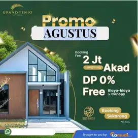 DI JUAL RUMAH GRAND TENJO RESIDNCE BOTANICA TANPA DP