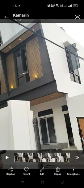 Rumah 2 lantai design minimalis cempaka putih 4 dekat taman solo