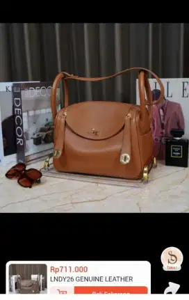 Shine Leather Genuine Leather Bag ( Tas Kulit Sapi Asli )