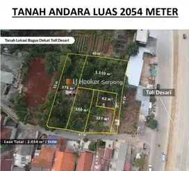 Dijual Lahan, Sudah Siap Bangun di Dekat Tol Andara