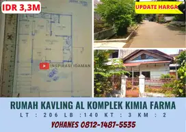 Jual Cepat Rumah Kavling Al Komplek Kimia Farma Pondok Bambu