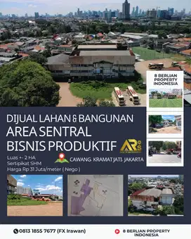 Dijual Tanah & Bangunan di Area Sentral Bisnis Cawang