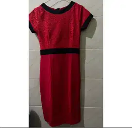 DRESS MERAH BRUKAT