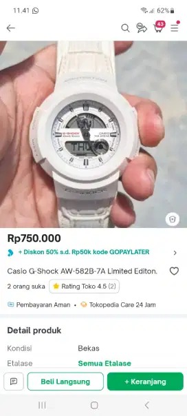 Jam tangan G shock ori