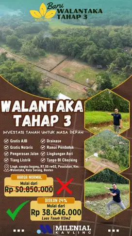 Tanah Kavling Walantaka - Kota Serang