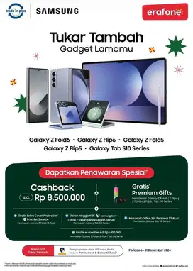 SAMSUNG CASHBACK 2JT BISA CICILAN HINGGA 0%