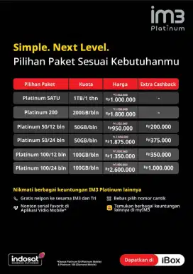 PLATINUM INDOSAT X IPHONE