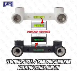 ELBOW DOUBLE / SAMBUNGAN KRAN BATHUB PANAS DINGIN / ASSEMBLY DOUBLE